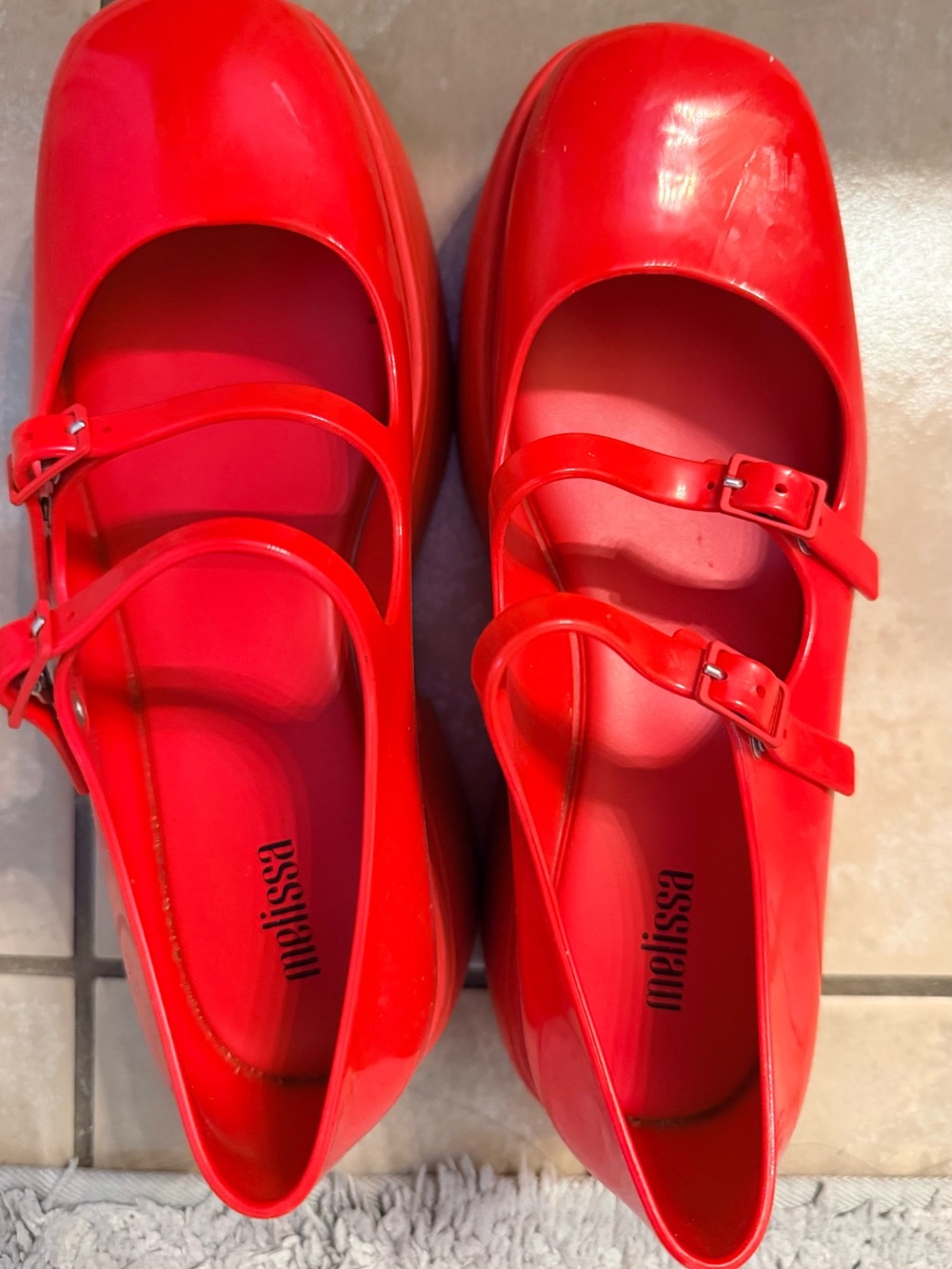 Melissa Adult Red Mary Jane Shoes